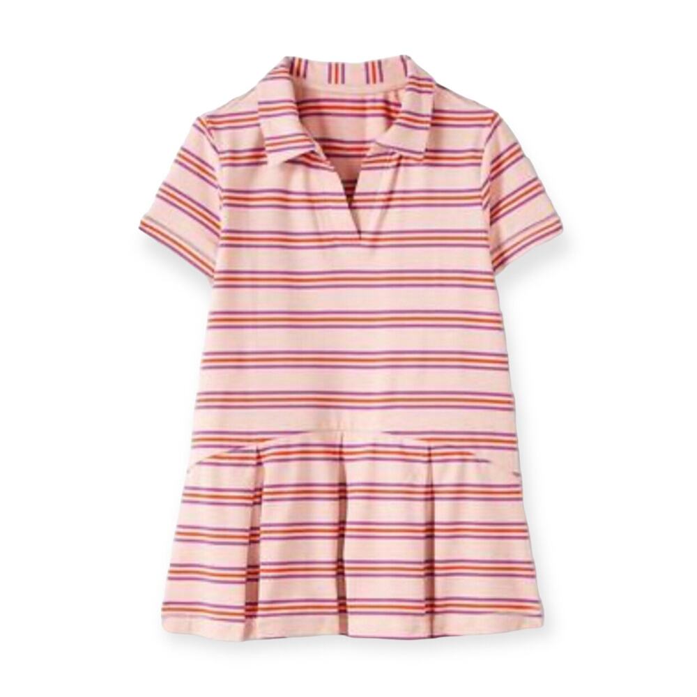 Hanna Andersson NWT Striped MadeForSun Polo Dress. Size 6-7.